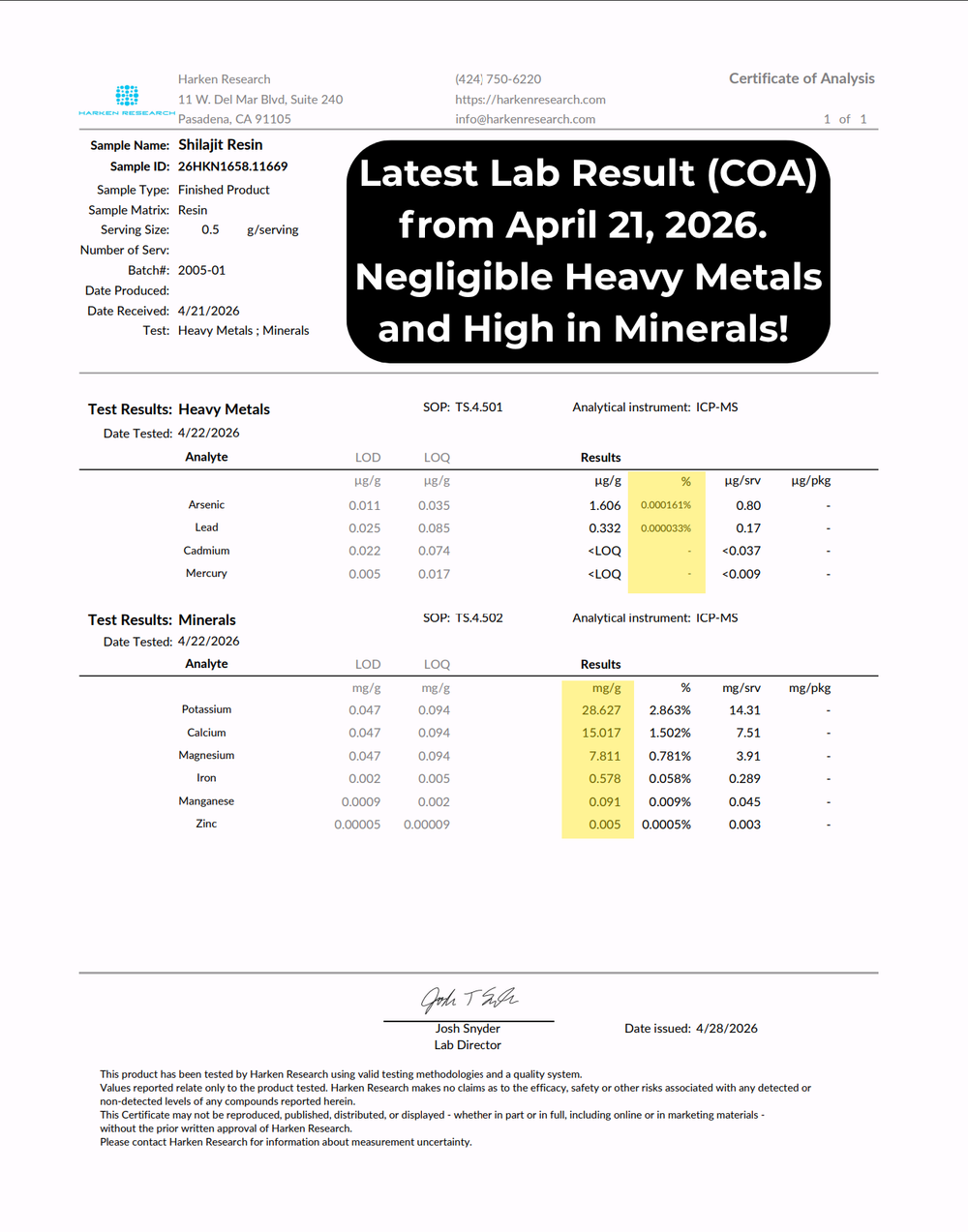 Lab-Tested Shilajit